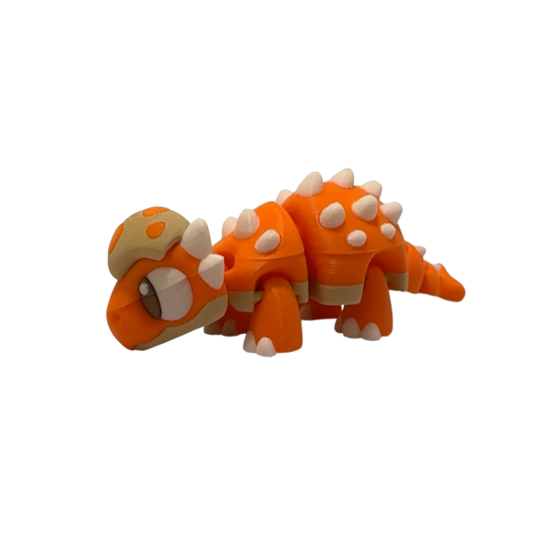 Flexi Baby Ankylosaurus Dinosaur Figurine Flexi Baby Ankylosaurus 3D printed articulated dinosaur figurine in camo finish