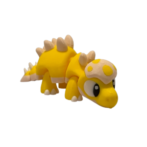 Flexi Baby Stegosaurus articulated 3D printed stegosaurus figurine in PLA