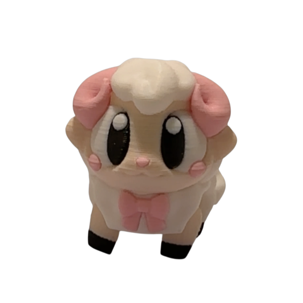 Articulated 3D Printed Sheep | Flexi Sheep Articulated 3D printed sheep figurine by 3DGOB in a flexi poseable design