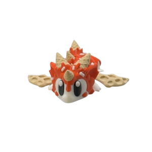 Red Sugar Rush Mini Dragon 3D printed figurine by 3DGOB for shelf and desk decor