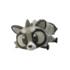 Articulated raccoon figurine by 3DGOB in 3D printed PLA with flexible segmented body