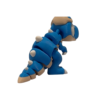 3D Printed Dinosaur Figurine – Flexi Baby Trex Blue view 2