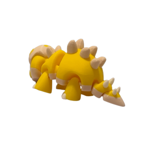 Articulated 3D Printed Stegosaurus Figurine view 2