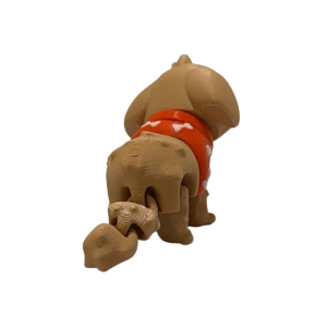 3D Printed Golden Retriever Figurine | Flexi Puppy view 2