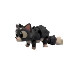 Articulated Cat Figurine | 3D Printed Flexi Cat view 2