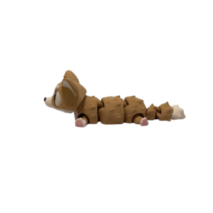 3D Printed Corgi Figurine – Flexi Desk Buddy view 2