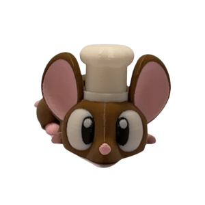 3D Printed Chef Mouse Figurine | Flexi Decor view 2