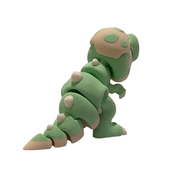 Articulated Baby Trex Figurine in Green view 3