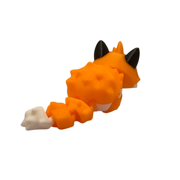 Flexi Christmas Fox | 3D Printed Holiday Figurine view 3