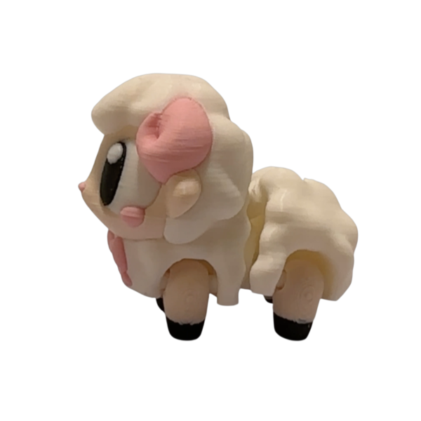 Articulated 3D Printed Sheep Figurine view 3