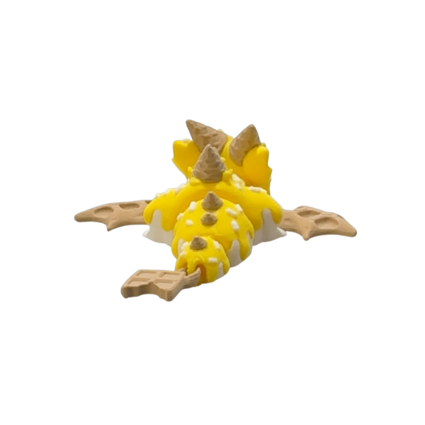 Yellow Mini Dragon Figurine by 3DGOB view 3