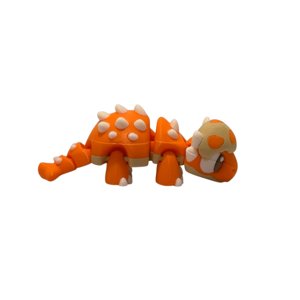 Flexi Baby Ankylosaurus Dinosaur Figurine view 4