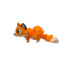 Flexi Christmas Fox | 3D Printed Holiday Figurine view 4