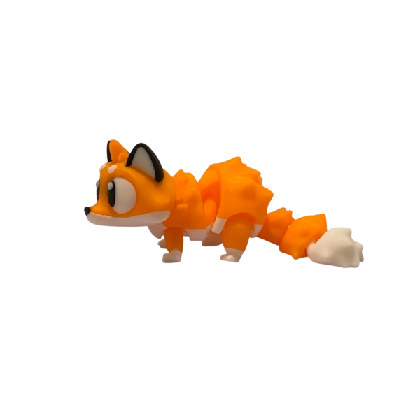 Flexi Christmas Fox | 3D Printed Holiday Figurine view 4