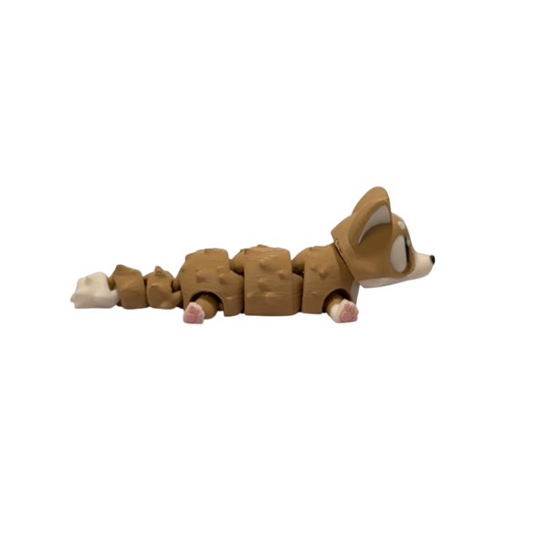 3D Printed Corgi Figurine – Flexi Desk Buddy view 4