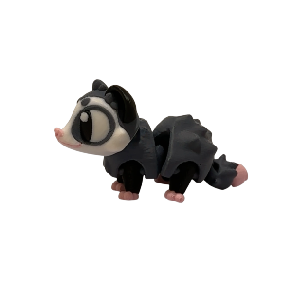 Articulated Opossum Figurine | 3D Printed Flexi view 4