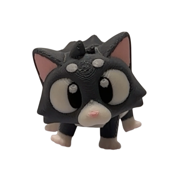 Articulated Cat Figurine | 3D Printed Flexi Cat view 5
