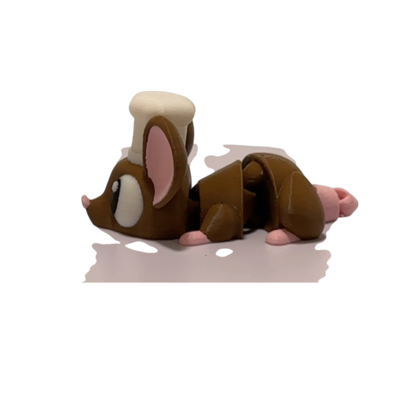 3D Printed Chef Mouse Figurine | Flexi Decor view 5
