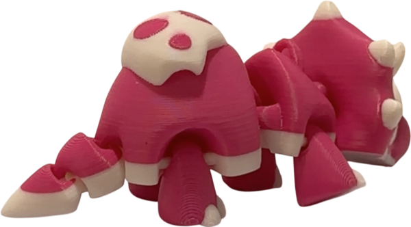 Articulated 3D Printed Triceratops Figure view 6