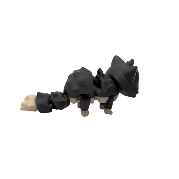 Articulated Cat Figurine | 3D Printed Flexi Cat view 6