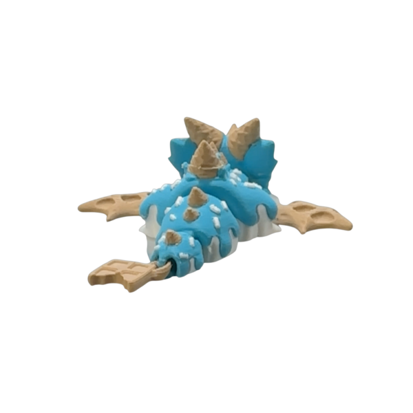 Blue Mini Dragon Figurine by 3DGOB view 6