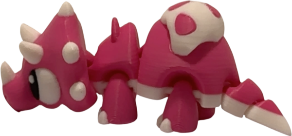 Articulated 3D Printed Triceratops Figure view 8