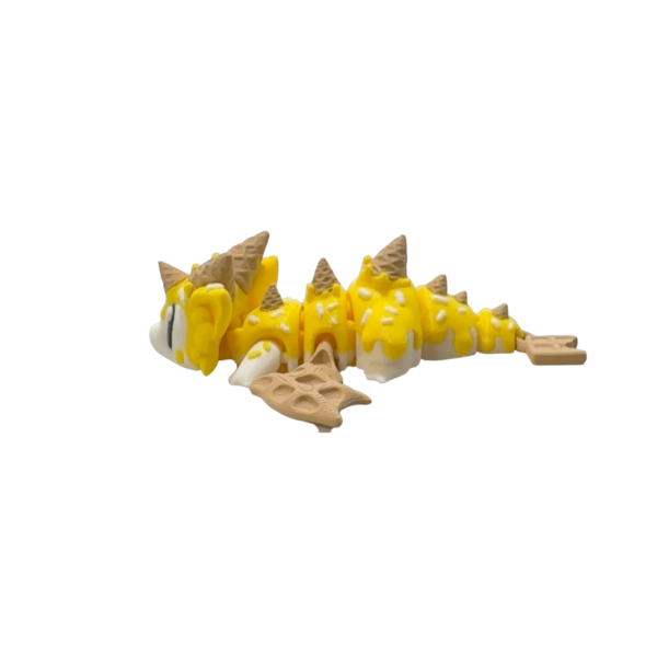 Yellow Mini Dragon Figurine by 3DGOB view 8