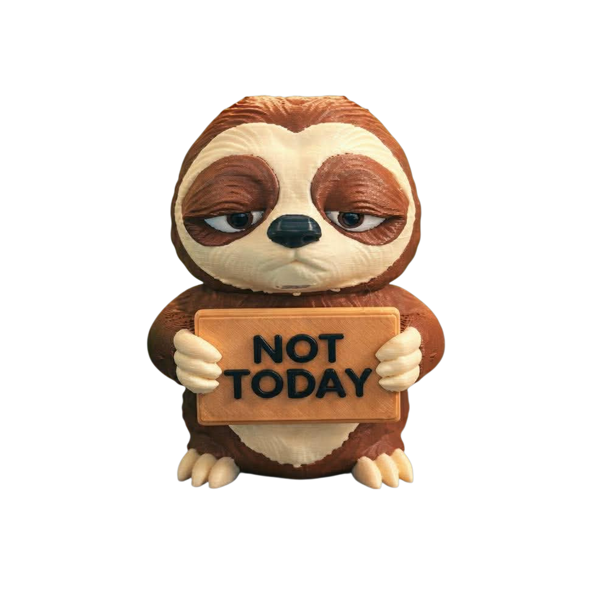 01-651555225-762023323451620-5631685676898335526-n-no-bg Not Today 3D printed animal figurine by SpaceMonkey for desk and shelf decor