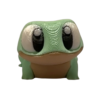 Articulated 3D printed frog figurine Flexi Mini Frog by 3DGOB in a patterned finish