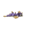 Sugar Rush Mini Dragon Purple 3D printed purple dragon figurine by 3DGOB