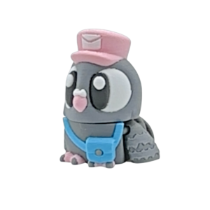 3D printed Postman Pigeon figurine by 3DGOB displayed on a clean background