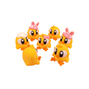 3D printed Easter Baby Chicks decor figurine for spring shelf and tiered tray styling