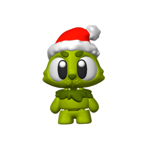 Articulated Grinch 3D print flexi holiday desk buddy by 3DGOB