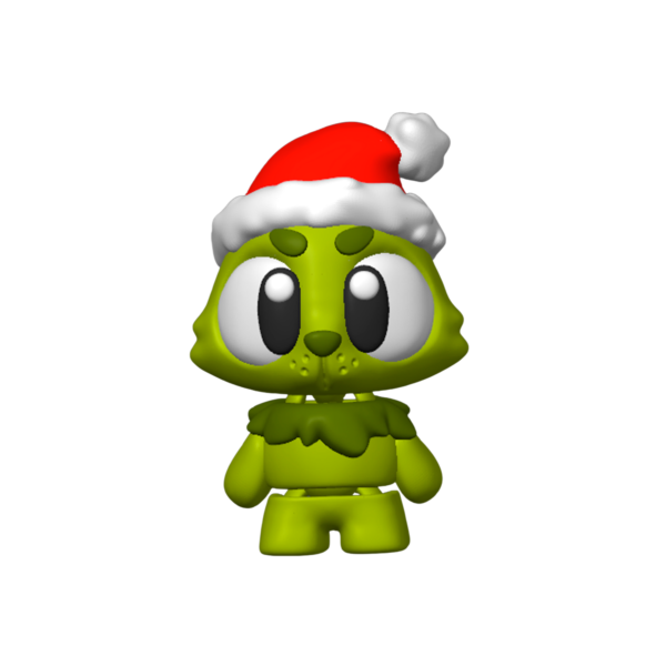 Articulated Grinch 3D Print Desk Buddy Articulated Grinch 3D print flexi holiday desk buddy by 3DGOB