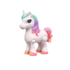 Rainbow Glimmer 3D printed unicorn figurine with rainbow shimmer by STLFlix
