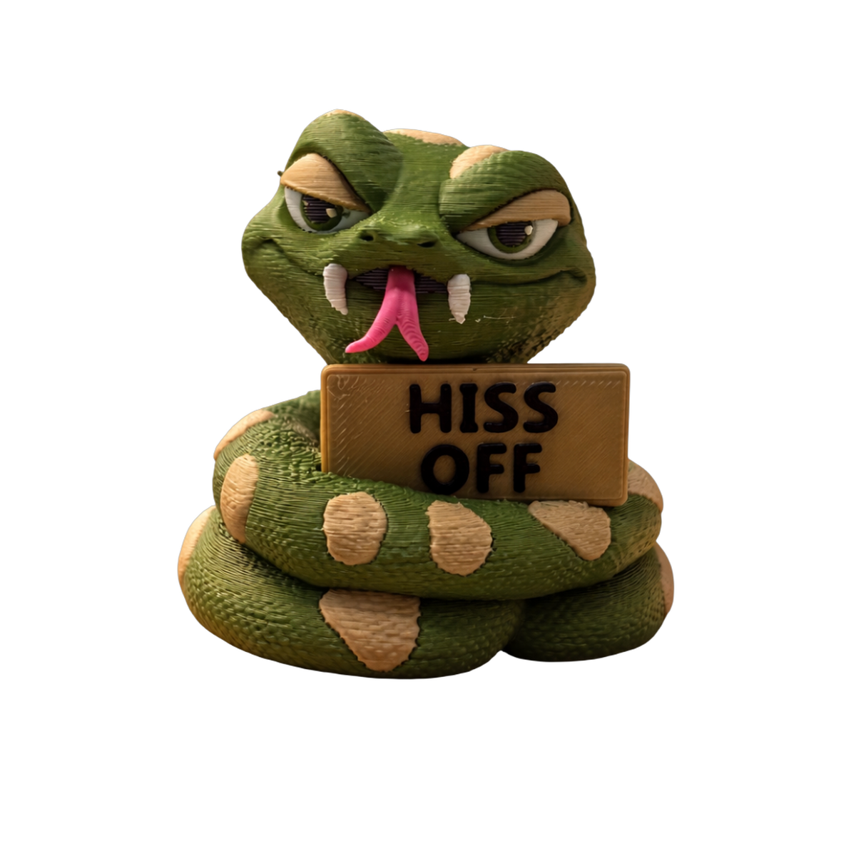 01-screenshot-2026-04-15-at-8-53-13-pm-no-bg Hiss Off 3D printed snake figurine by SpaceMonkey for reptile decor and snake lover gifts