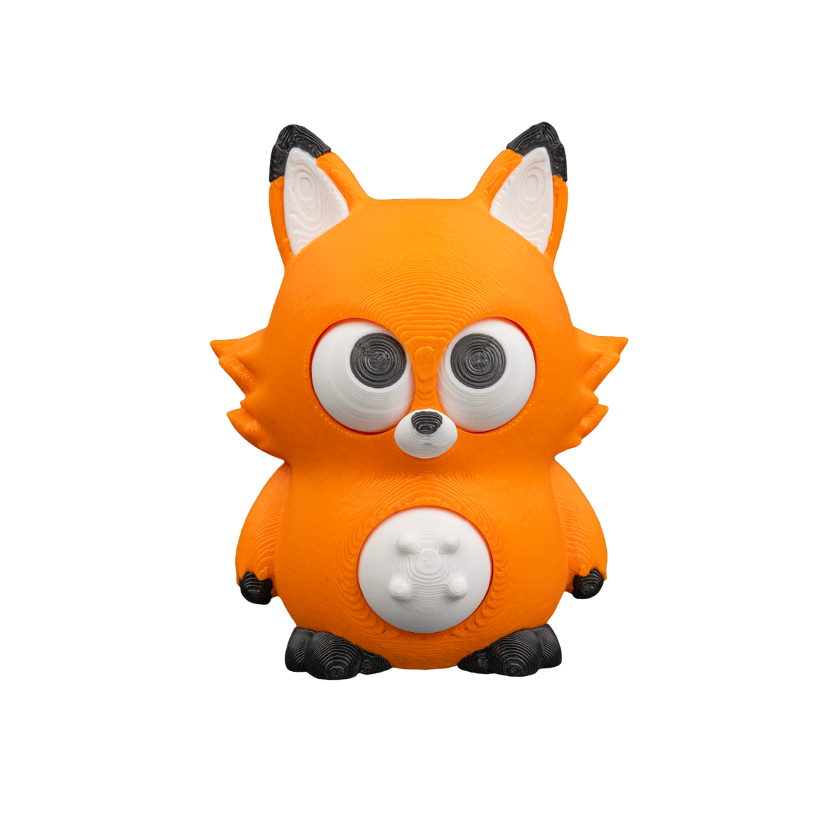 01-tummy-trickster1-c1dd0cd50e-no-bg Tummy Trickster whimsical 3D printed animal figurine in a belly-up pose for shelf or desk decor