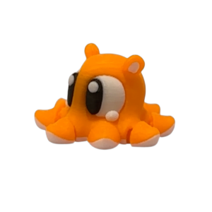 3D Printed Dumbo Octopus Flexi Figurine view 2