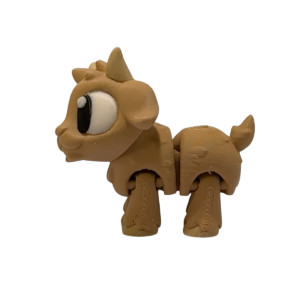 Articulated 3D Printed Goat Figurine view 2