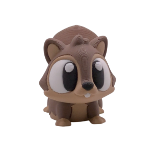 Flexi Squirrel | 3D Printed Squirrel Figurine view 2