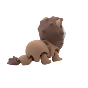Articulated Lion Figurine | 3D Printed Flexi Lion view 2