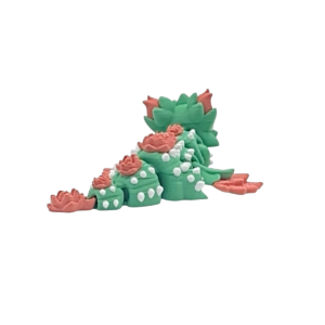 Cactus Bloom Mini Dragon Figurine by 3DGOB view 2