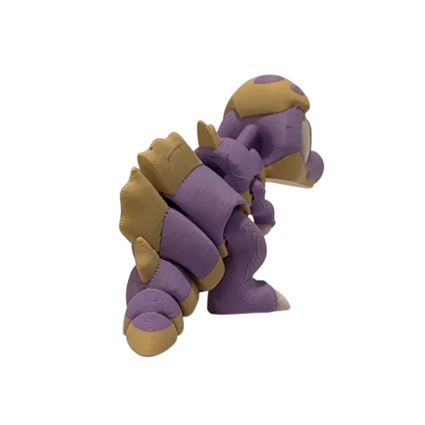 Flexi Baby Spinosaurus 3D Printed Figurine view 3