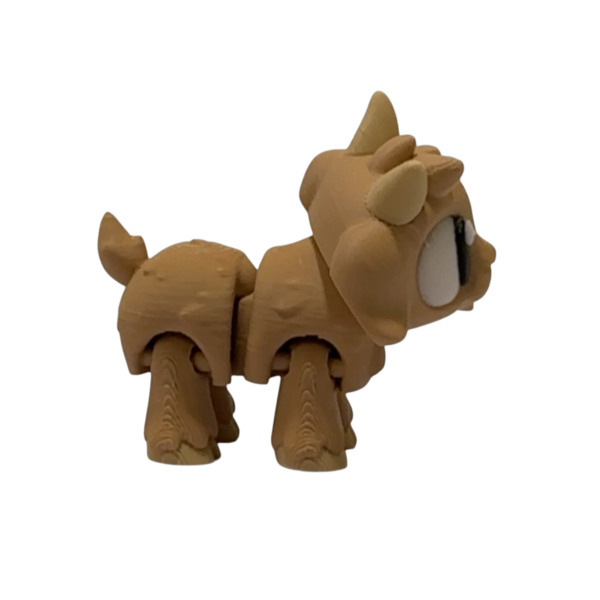 Articulated 3D Printed Goat Figurine view 3