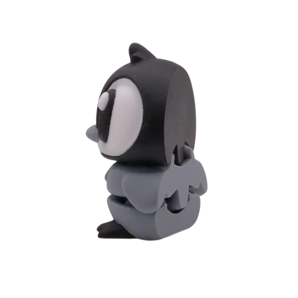 Articulated Penguin Figurine in Grey | 3DGOB view 3