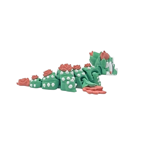 Cactus Bloom Mini Dragon Figurine by 3DGOB view 3