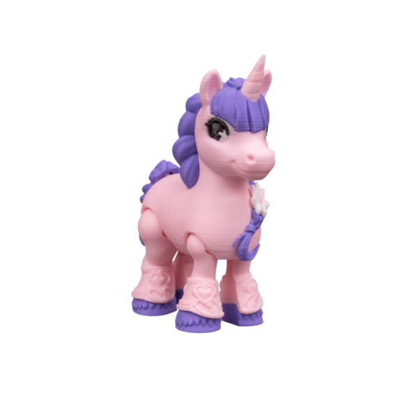 3D Printed Unicorn Figurine – Flora Belle view 3
