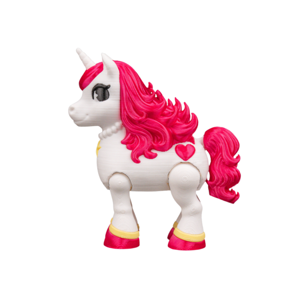 Glam Heart Unicorn Figurine by STLFlix view 3
