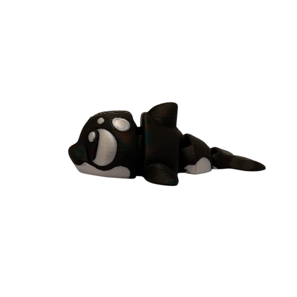 Articulated 3D Printed Orca Figurine view 4