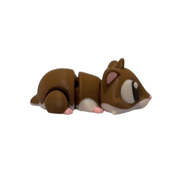 Articulated 3D Printed Hamster | Flexi Hamster view 4